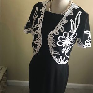 Beautiful and Elegant black/white dress & jacket